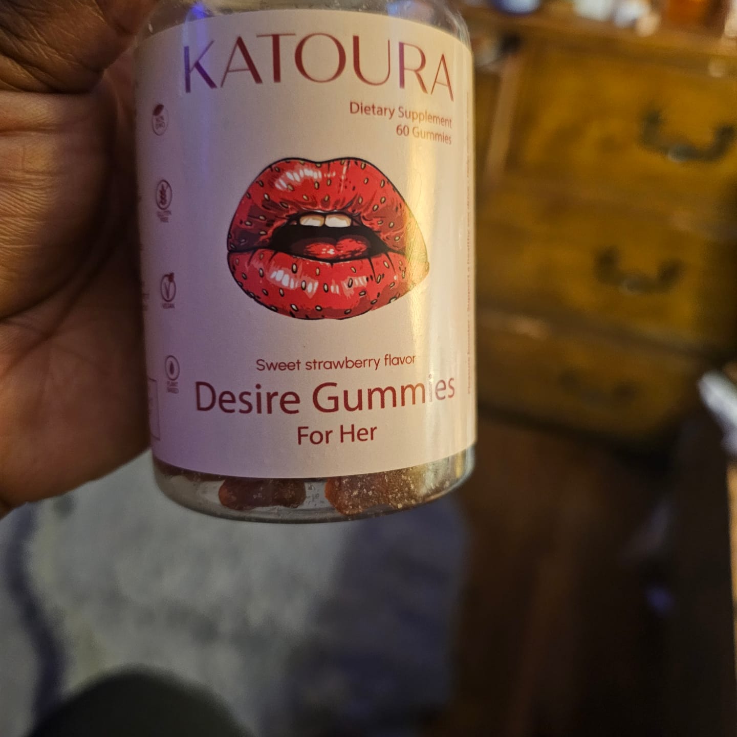 Customer photo review of Desire Gummies