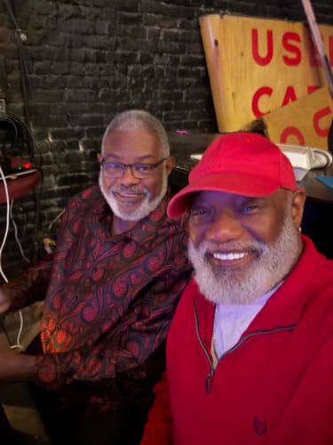 Customer photo review of Barry Wang Button Down Shirt Red Black Jacquard Paisley Men's Shirt