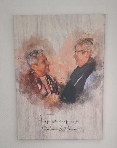 Customer photo review of Euer Foto als Aquarell | personalisierbares Poster