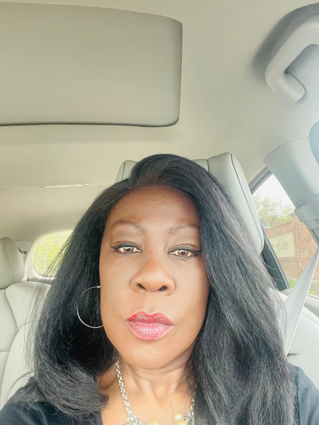 Customer photo review of Sensationnel Curls Kinks Glueless HD 13x6 Lace Front Wig - 13x6 KINKY LAYERED BLOW OUT 14" - Kinky Edges