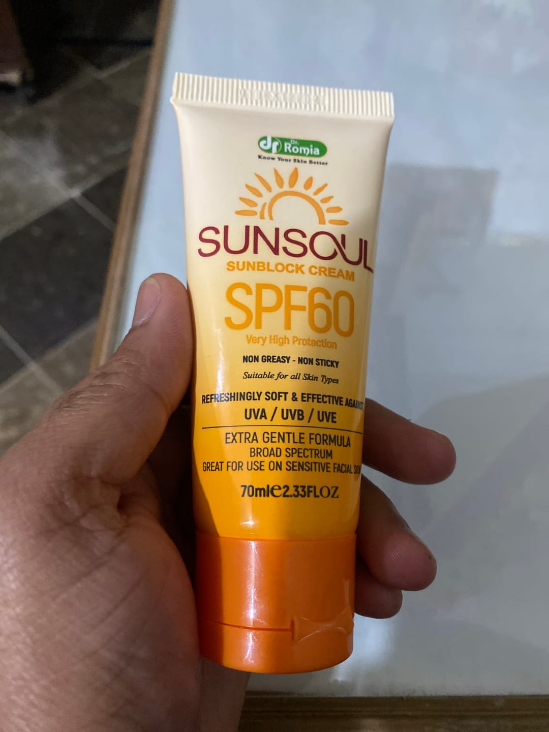 Customer photo review of Sunsoul Sunblock cream