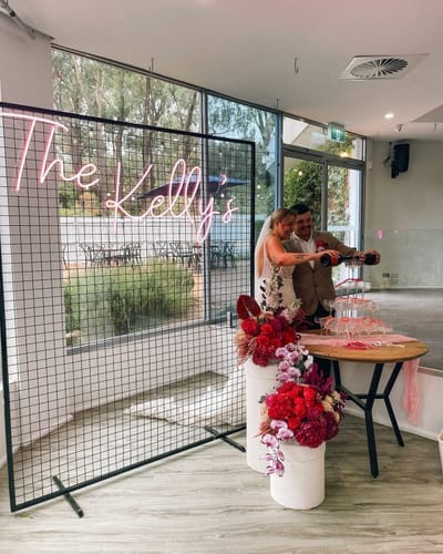 Customer photo review of Custom Neon Sign