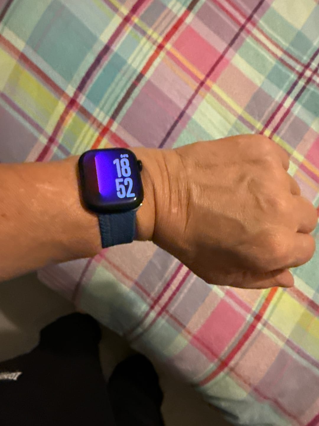Customer photo review of Nylon Braided Solo Loop Band for Apple Watch