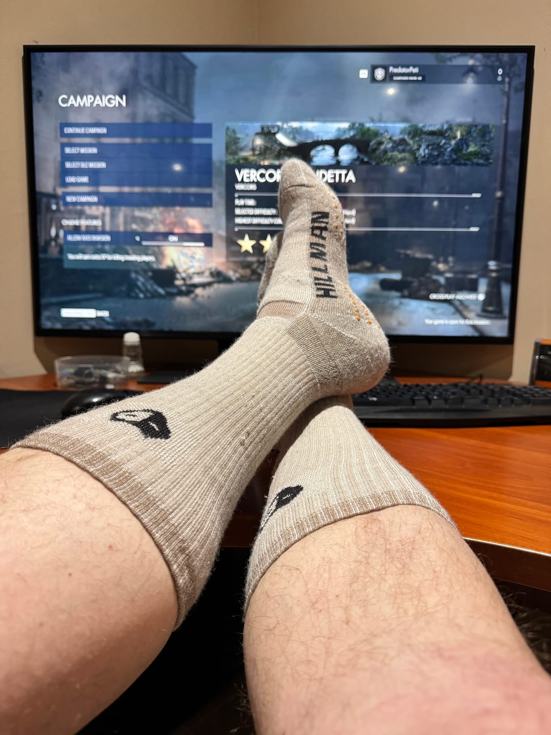 Customer photo review of Ultrawarm merino hunting socks [HC]