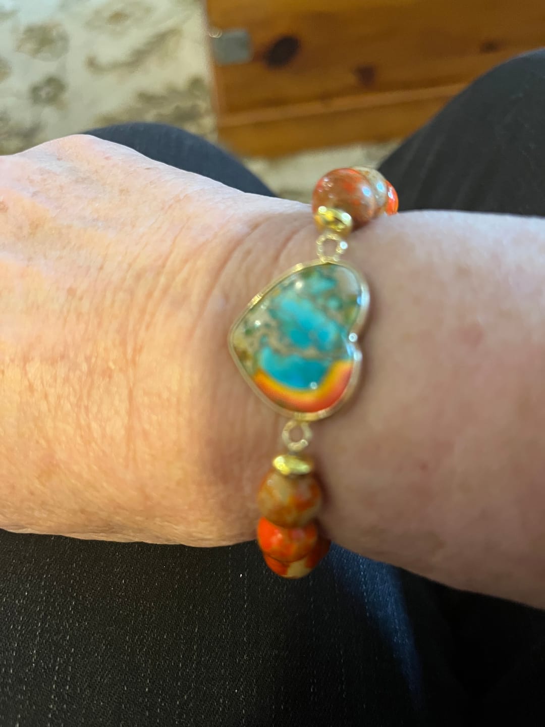 Customer photo review of Love of Fire Healing Bracelet