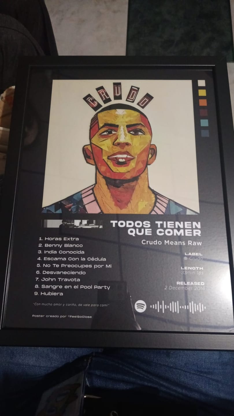 Customer photo review of Cuadro de Álbum Personalizado