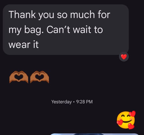 Customer photo review of Harlem Tote Bag