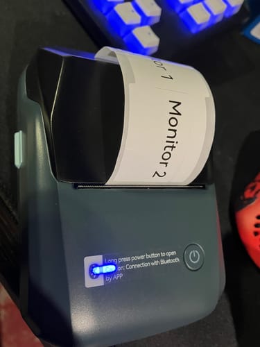 Customer photo review of Cable Labels, Efficient Cable Management and Organization