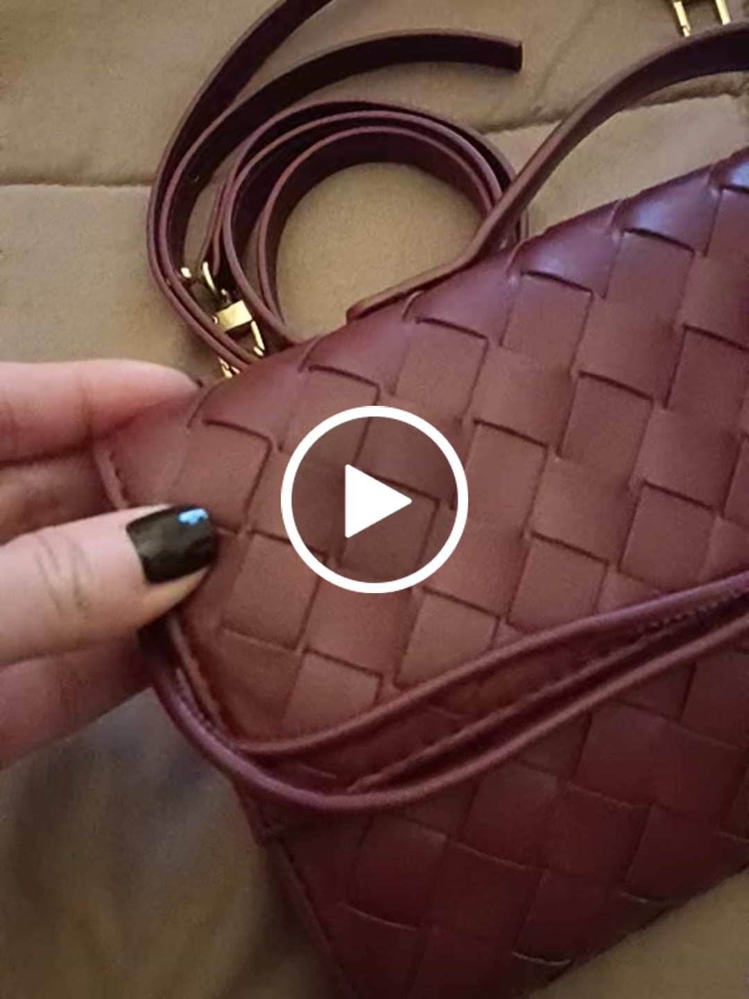 Customer video review of Bianca Woven Bag