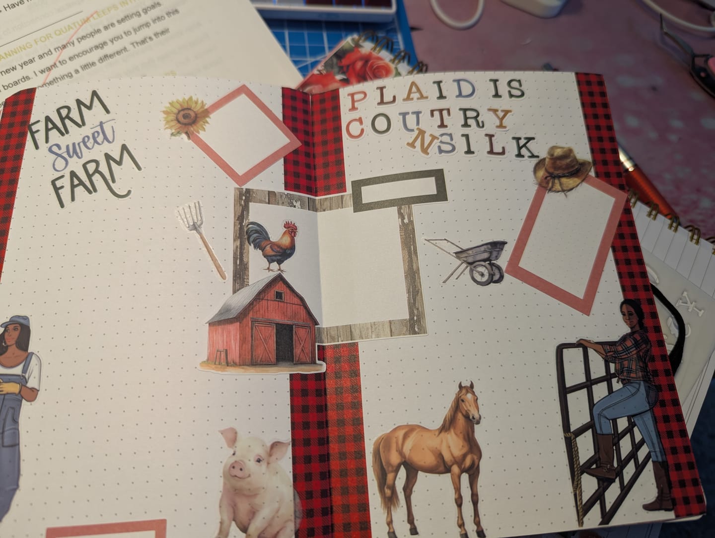 Customer photo review of Country Charm Sticker Book