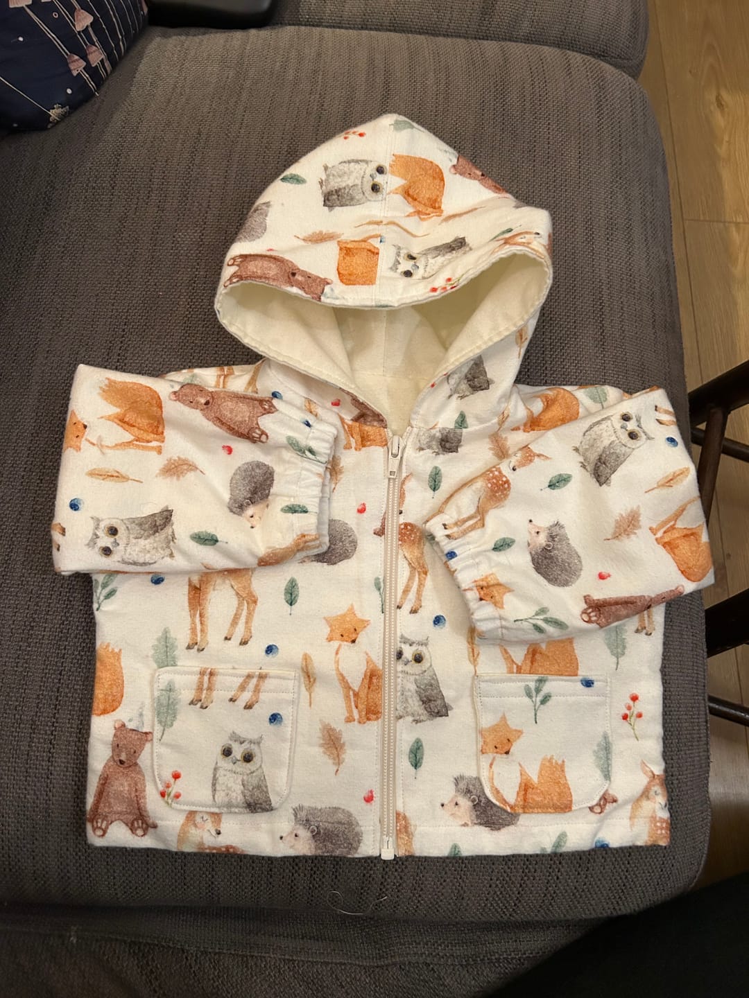 Customer photo review of Plain Brushed Cotton Fabric