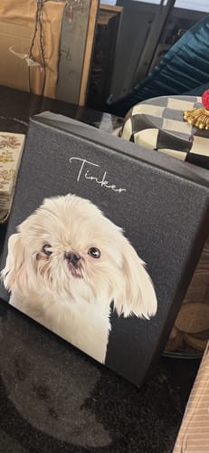 Customer photo review of Pet Art Canvas Wrap