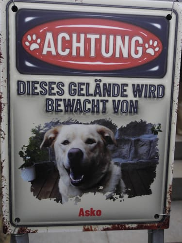 Kerstin B. review of Achtung (3D Optik) - Individuelles Türschild image 1 out of 1