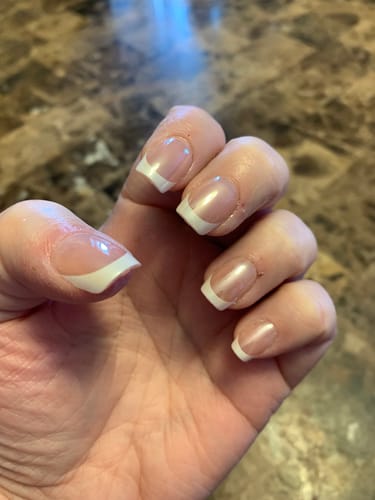 Customer photo review of Be Elegant Short Square Nails - Press On Nails