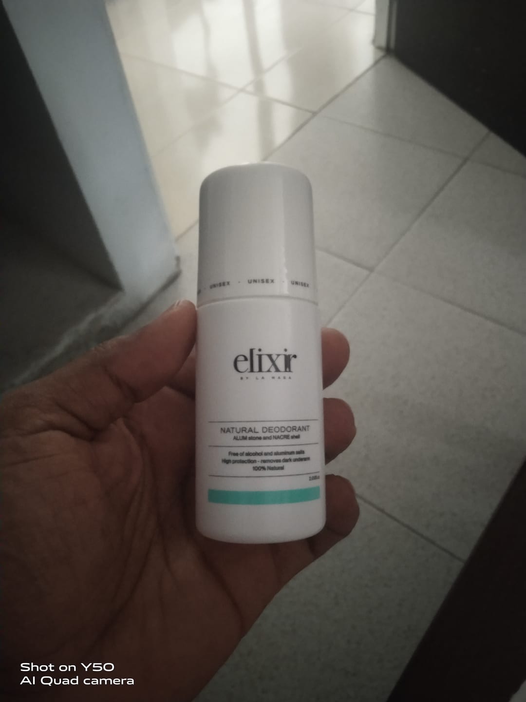 Customer photo review of Desodorante Natural Unisex