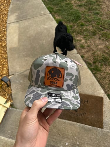 Customer photo review of Premium Custom Leather Patch Hats (Wholesale)