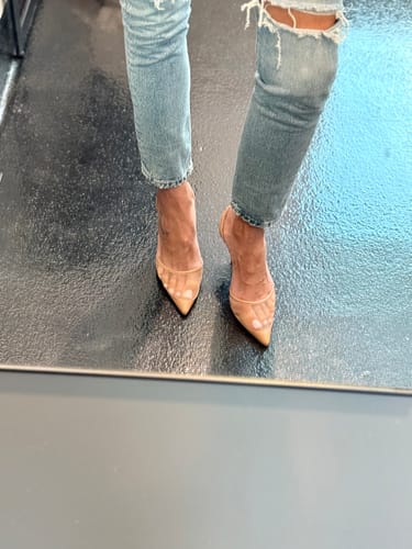 Customer photo review of Harley Heel Beige Mesh