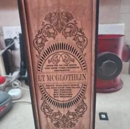 Customer photo review of Wooden whisky bottle gift box set laser cut svg file