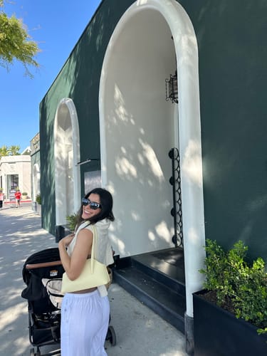 Customer photo review of Mini Chrystie Bag Butter