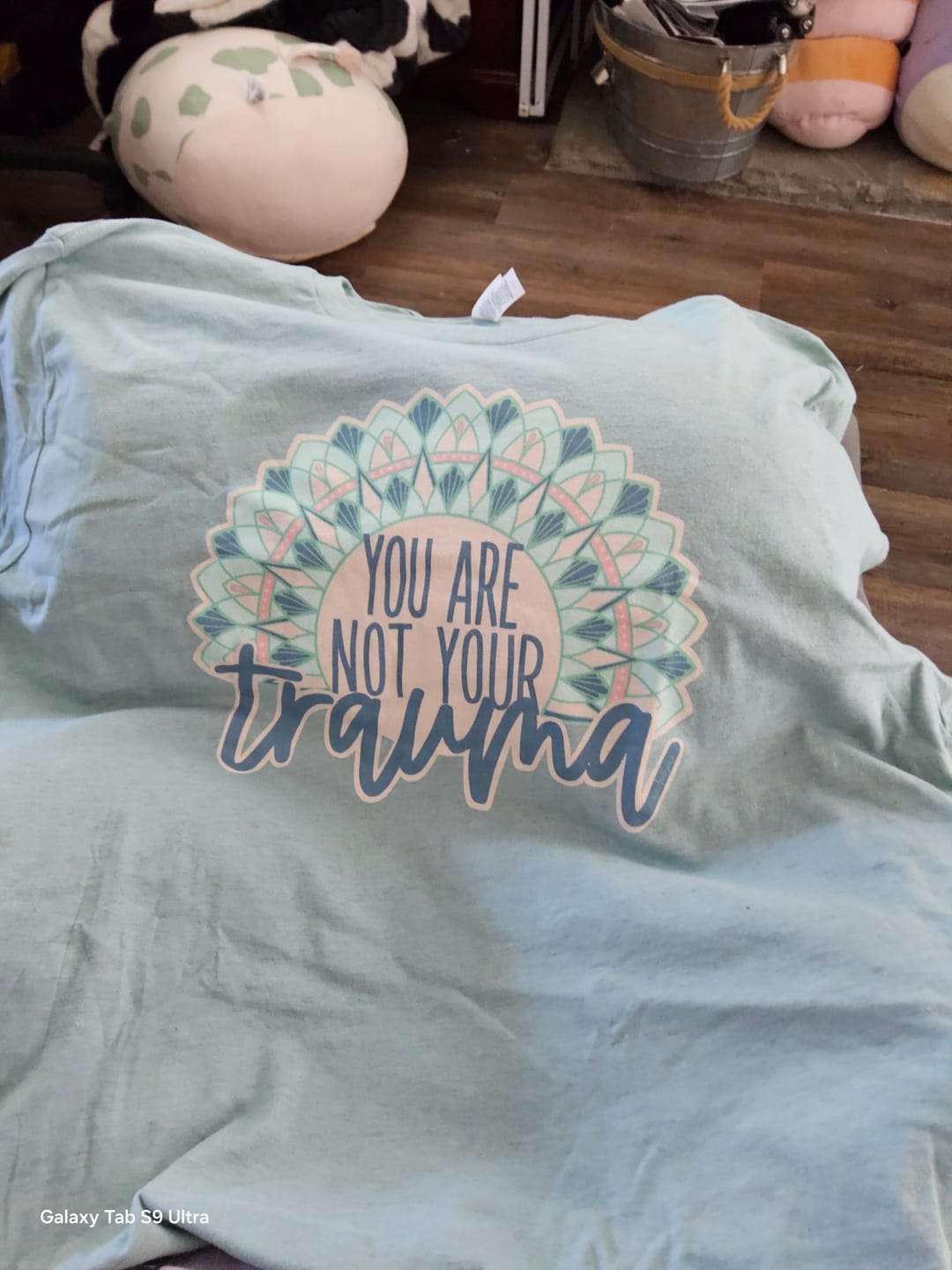 Customer photo review of You Are Not Your Trauma T-Shirt
