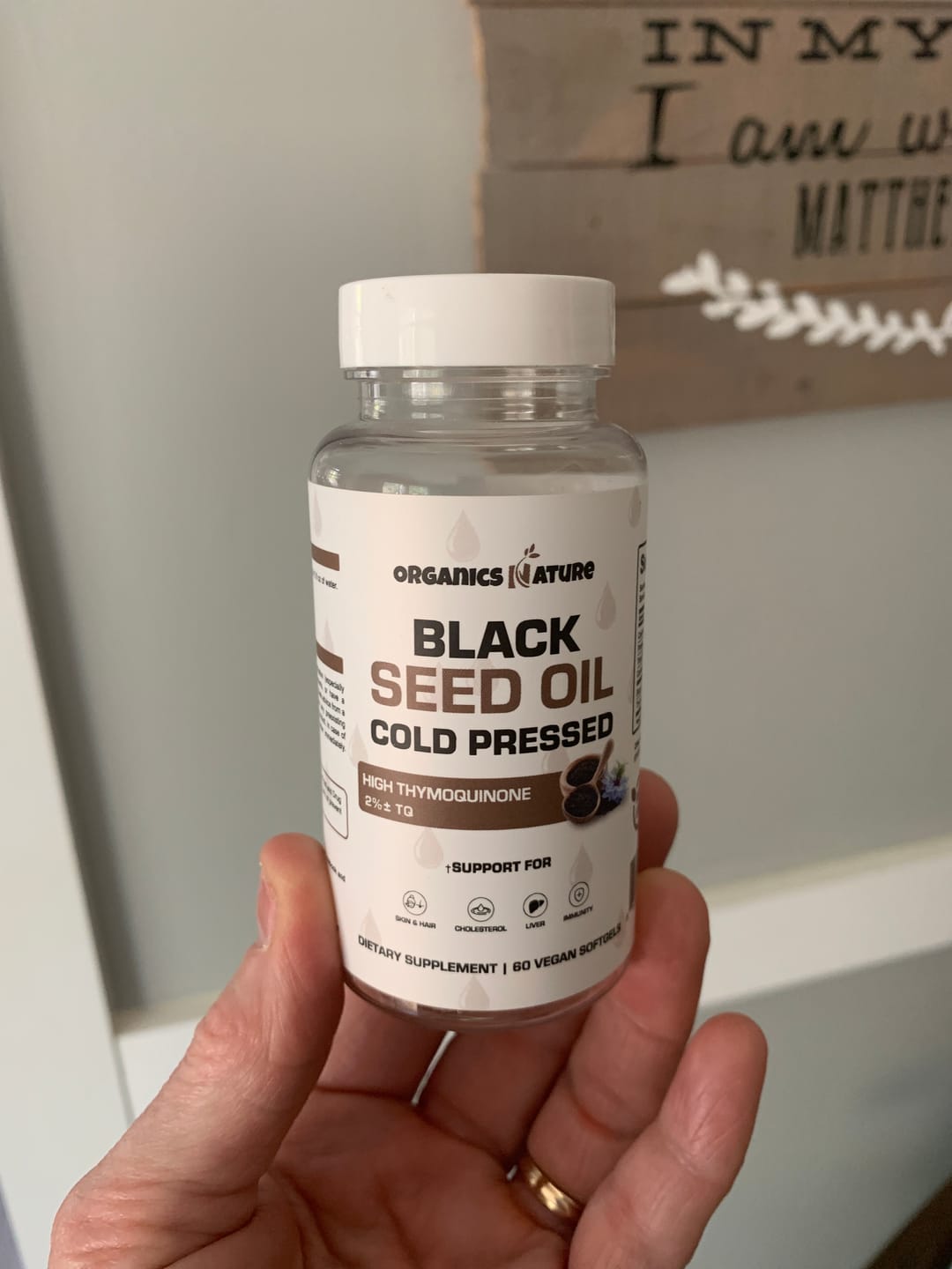 Customer photo review of Black Seed Oil Capsules Cold Pressed