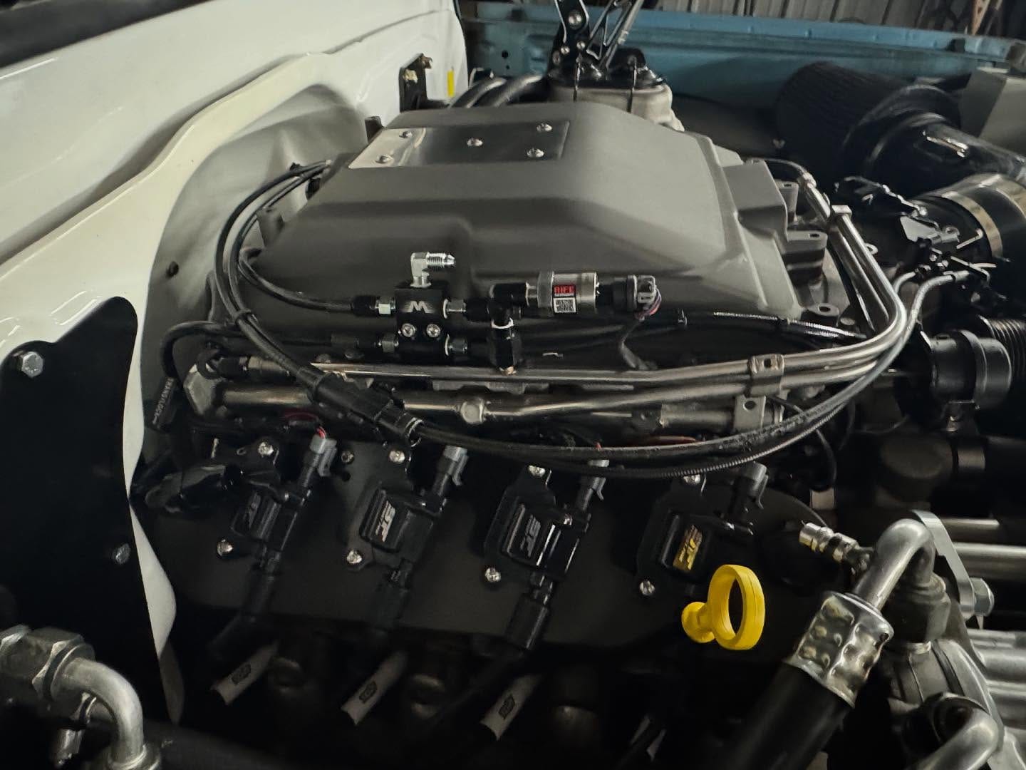 Customer photo review of ICON 102/105mm Cable Drive Throttle Body (Black) w/ Interchangeable Connection