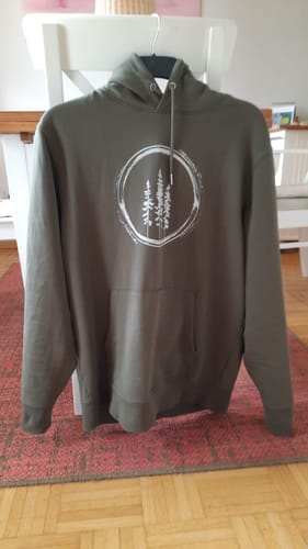 Customer photo review of Fichten Kreis - Bio Unisex Hoodie (PREMIUM)