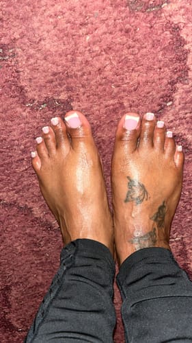 Customer photo review of XCOATTIPS® Toe Nail - Square - French