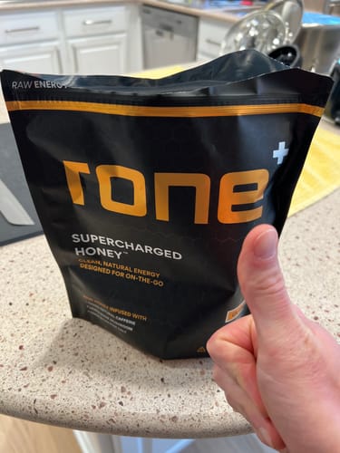 Customer photo review of (20-Pack) SuperCharged Honey - 100mg Caffeine