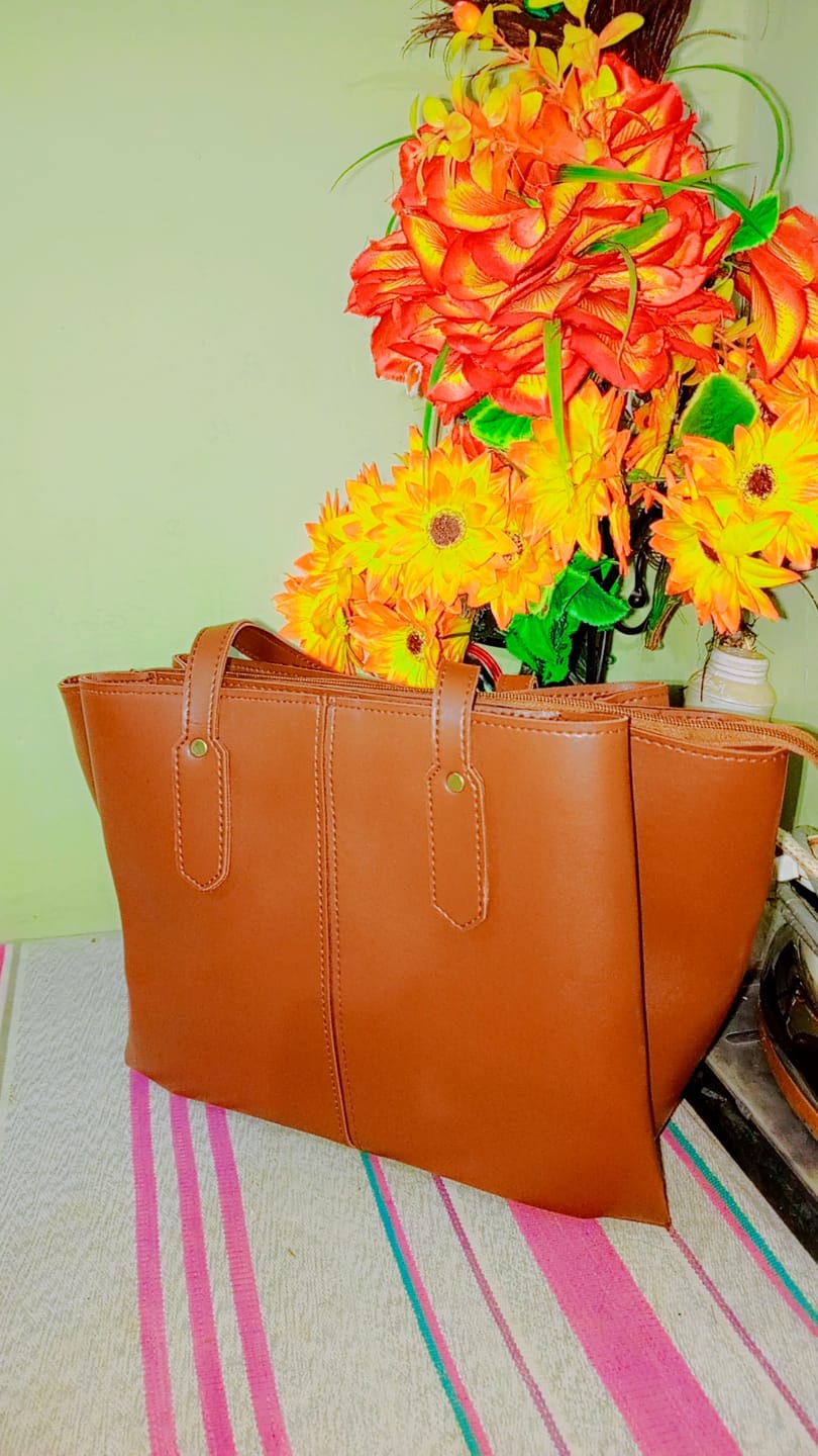 Customer photo review of Eugene Tote Espresso