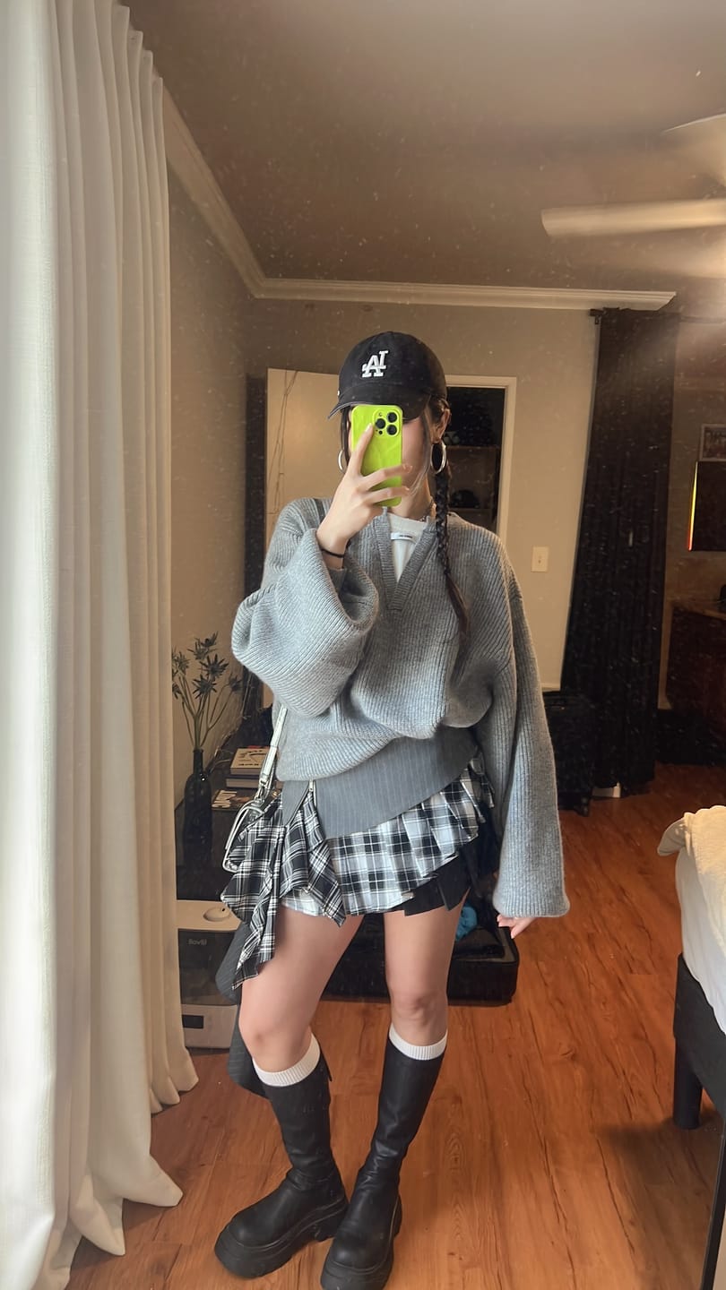 Customer photo review of WARDEN EDGE Asymmetrical Layered Skirt