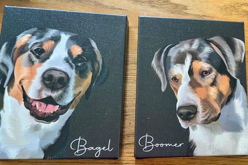 Customer photo review of Pet Art Canvas Wrap