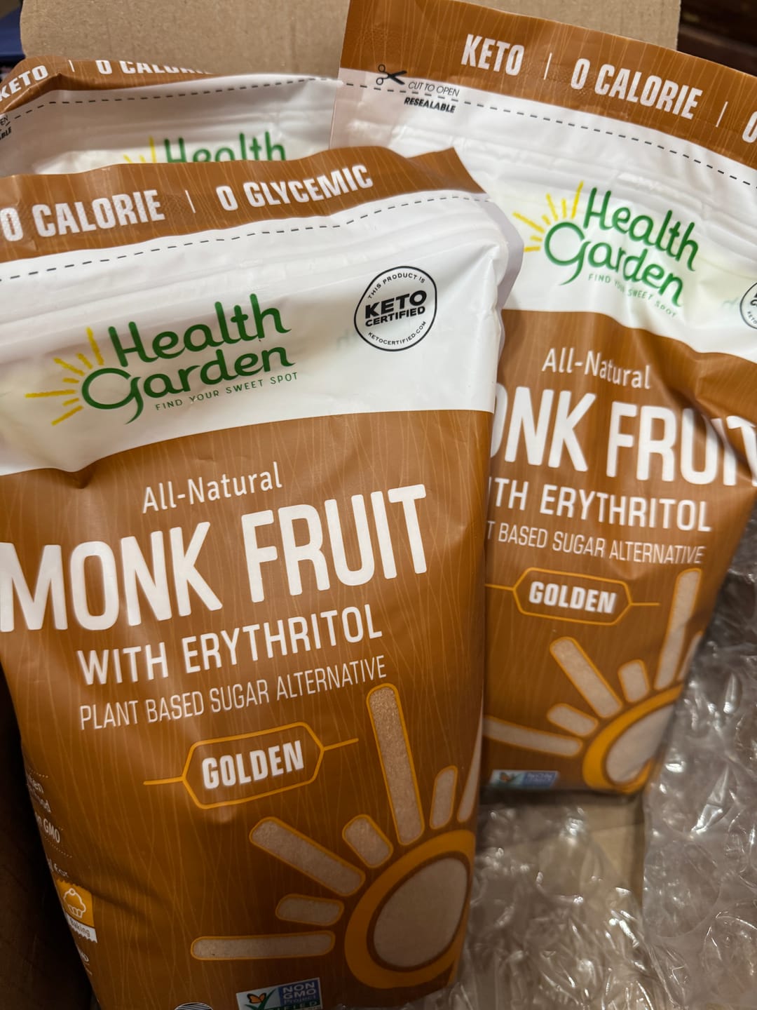 Customer photo review of Monk Fruit Golden Sweetener