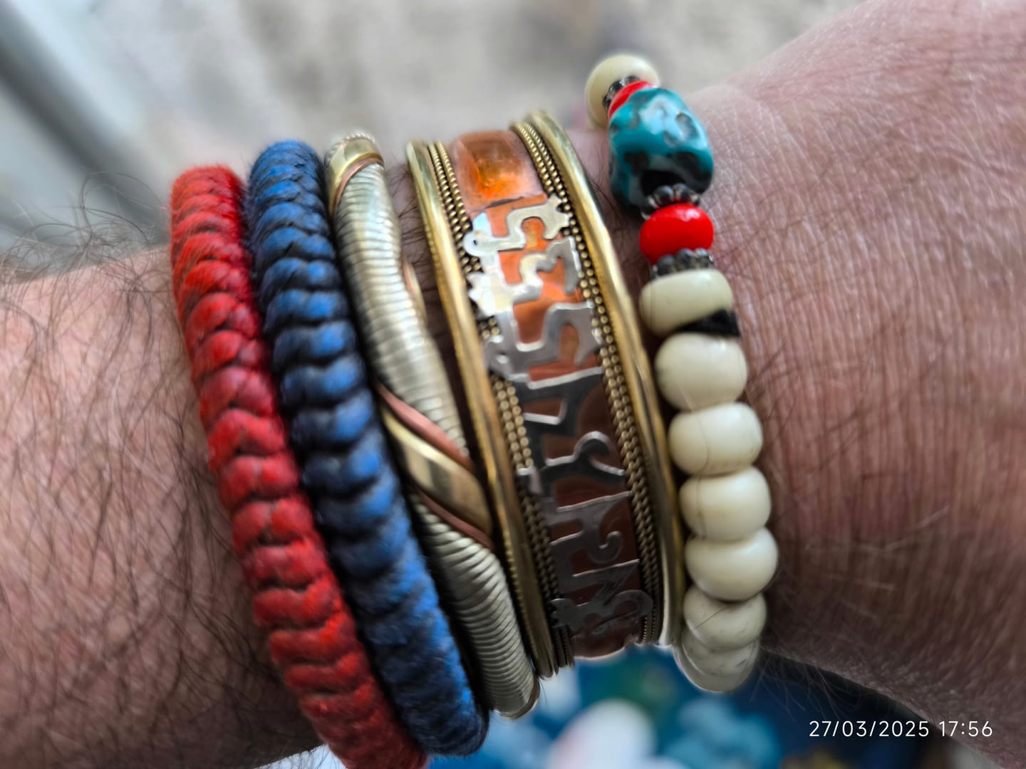 Customer photo review of Bracelet Cuivre et Mantra