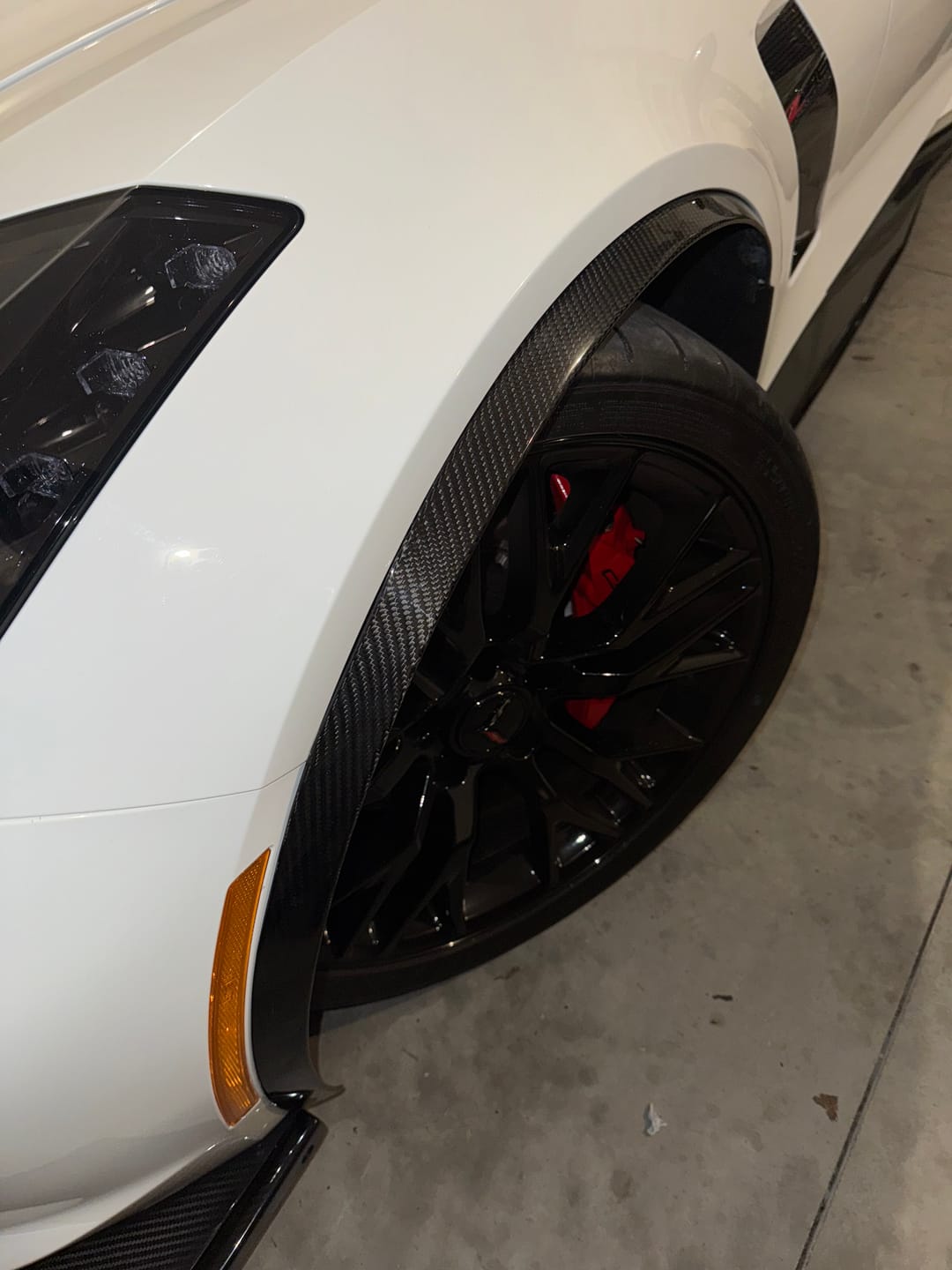 Customer photo review of Chevrolet Corvette C7 Front Fender Flares Wheel Trim
