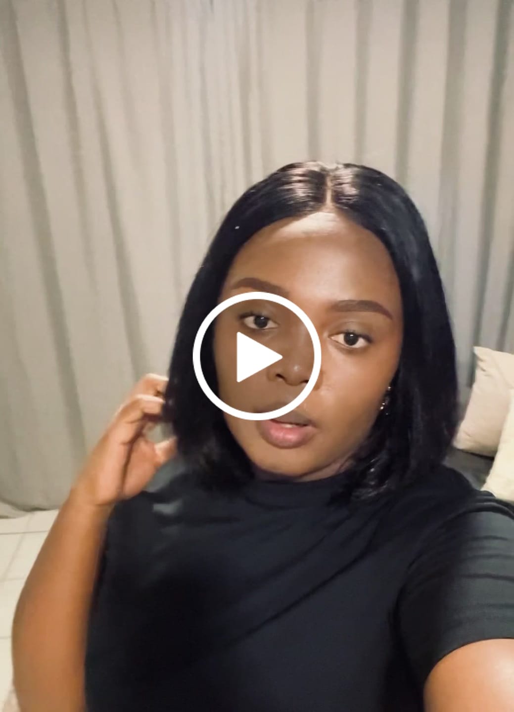 Customer video review of DIDI - Peruvian Double Drawn Lace Wig 10"