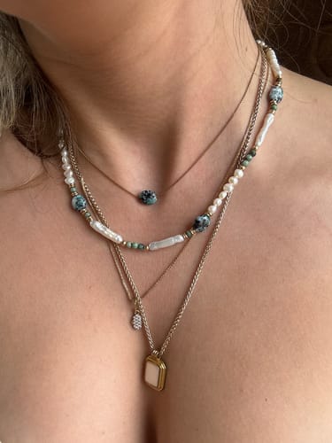 Customer photo review of שרשרת טורקיז אפריקאי | Midi