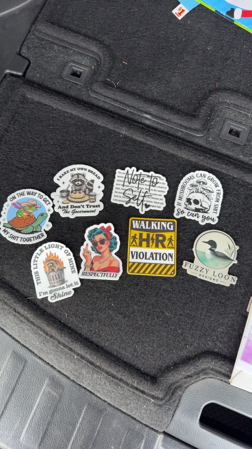Customer photo review of STICKER CLUB | Monthly Sticker Subscription