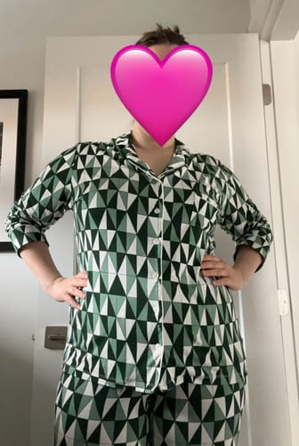 Customer photo review of Ladies Collared Set - GEO PINE