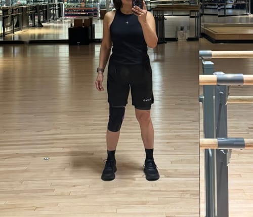 Customer photo review of Joshua 1:9 Lion Performance Shorts
