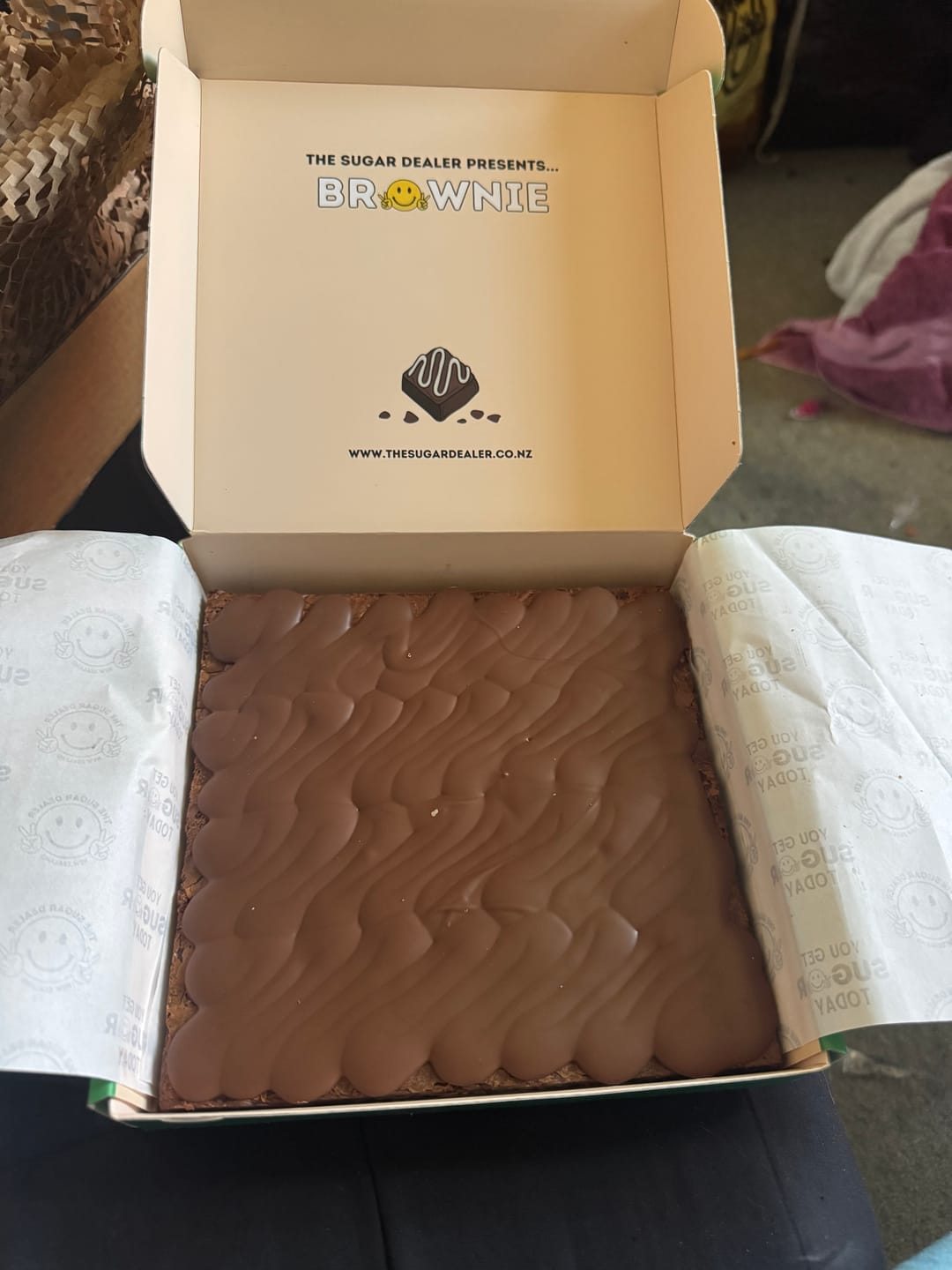 Customer photo review of Plain choccy brownie