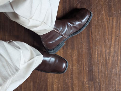 Customer photo review of Maro Crack Brown (made-to-order)