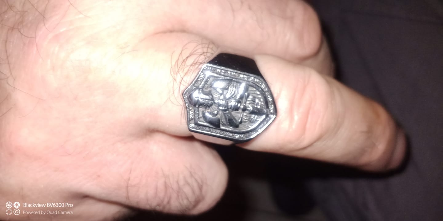 Customer photo review of Bague Honneur de Chevalier
