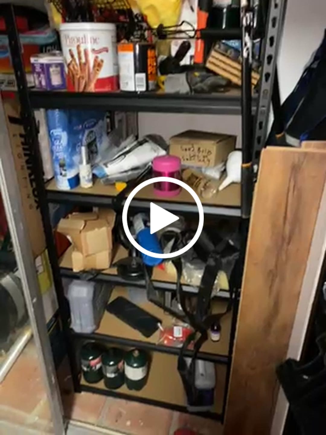 Customer video review of REIBII 5-Tier 28" W Metal Shelving Unit, 2020 lbs Capacity Boltless Storage Rack for Garage, Pantry, Kitchen, Basement – Adjustable Shelf, Small Space Solution with Wall Anchors