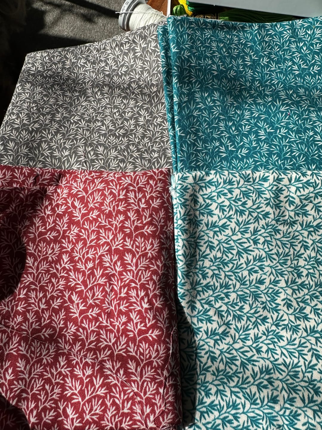 Customer photo review of 4 Piece Fat Quarter Bundle- 100% Cotton (Leafs) (Black Friday Sale)