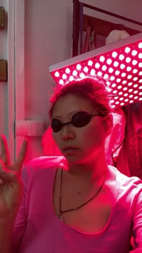 Customer photo review of Therma Glow – Die Revolution der Rotlichttherapie