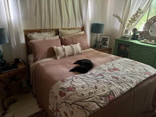 Customer photo review of Serenity Soft Muslin Quilt - Brown