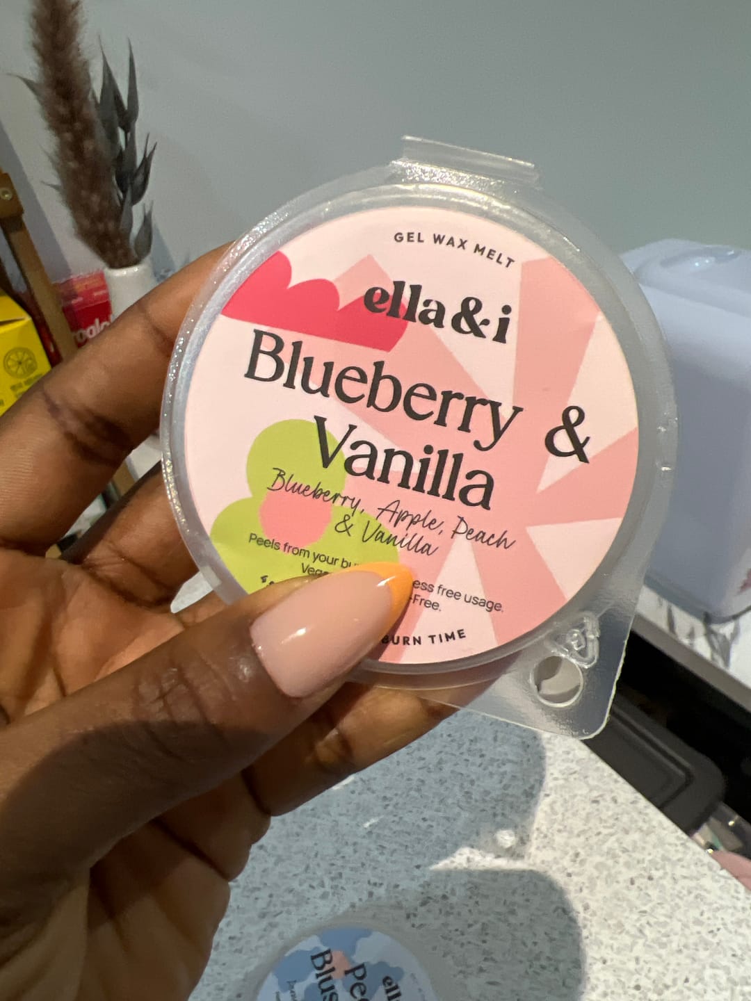 Customer photo review of Blueberry & Vanilla Gel Melt