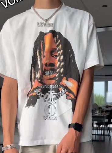 Customer photo review of KING VON BIG FACE TEE