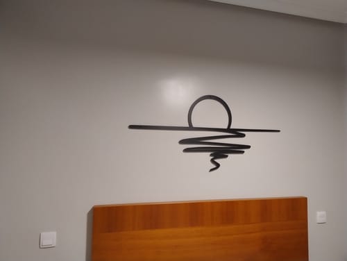 Customer photo review of Décoration murale en métal - Coucher du soleil